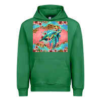 Emerald floral turtle Urban Hoodie - Jasminsmagicworld