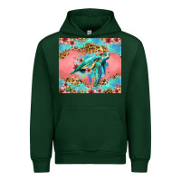 Forest Green floral turtle Urban Hoodie - Jasminsmagicworld