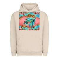 Pigment French Oak floral turtle Urban Hoodie - Jasminsmagicworld