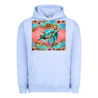 Pigment Grape Ice floral turtle Urban Hoodie - Jasminsmagicworld