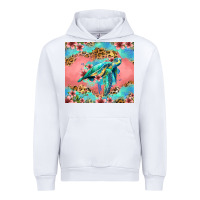 White floral turtle Urban Hoodie - Jasminsmagicworld
