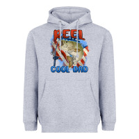 Heather Grey reel cool dad Heavyweight Hoodie - MaliasSmallBusiness