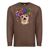 Chestnut mardi gras hat chihuahua Premium Sweatshirt - RanaPortraitStore