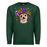 Sports Green mardi gras hat chihuahua Premium Sweatshirt - RanaPortraitStore