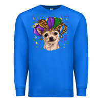 True Royal mardi gras hat chihuahua Premium Sweatshirt - RanaPortraitStore