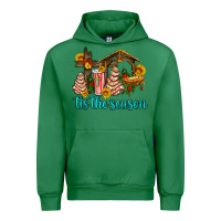 Emerald tis the seasin with christmas cake abd jesus Urban Hoodie - AdoDesignShop