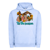 Pigment Grape Ice tis the seasin with christmas cake abd jesus Urban Hoodie - AdoDesignShop