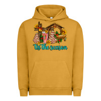 Pigment Peanut Butter tis the seasin with christmas cake abd jesus Urban Hoodie - AdoDesignShop