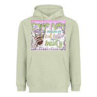 Matcha fueled by iced coffee and anxiety Heavyweight Hoodie - MaliasSmallBusiness