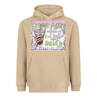 Mushroom fueled by iced coffee and anxiety Heavyweight Hoodie - MaliasSmallBusiness