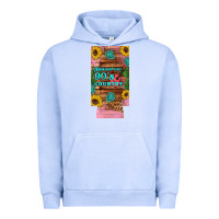 Pigment Grape Ice raised 90's country guitar cactus sunflower's 12 oz can cooler  (slim) Urban Hoodie - Artiststas
