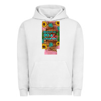 Pigment Lunar Rock raised 90's country guitar cactus sunflower's 12 oz can cooler  (slim) Urban Hoodie - Artiststas