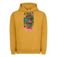 Raised 90's Country Guitar Cactus Sunflower's 12 Oz Can Cooler  (slim) Urban Hoodie | Teevron