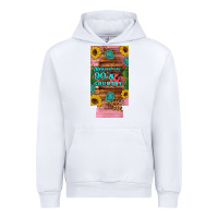 White raised 90's country guitar cactus sunflower's 12 oz can cooler  (slim) Urban Hoodie - Artiststas
