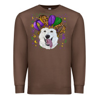 Chestnut mardi gras hat  white shepherd Premium Sweatshirt - RanaPortraitStore