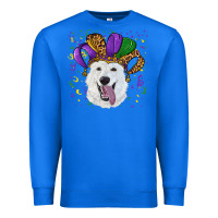 True Royal mardi gras hat  white shepherd Premium Sweatshirt - RanaPortraitStore