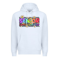 White senior twenty twenty four Premium Hoodie - AdoDesignShop