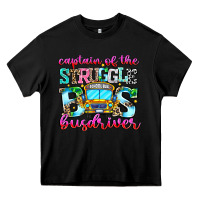 Black captain of the struggle bus bus Heavy Core Tee - CowhideDigitalArt