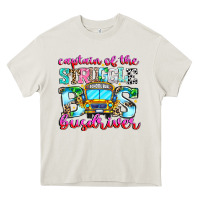 Cream captain of the struggle bus bus Heavy Core Tee - CowhideDigitalArt