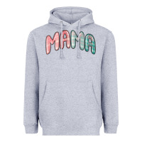 Heather Grey mama christmas plaid Heavyweight Hoodie - MaliasSmallBusiness