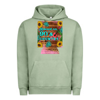 Pigment Oil Green raised 90's country guitar cactus sunflower's 12 oz can cooler (regula Urban Hoodie - Artiststas