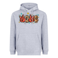 Heather Grey 2024 stars and leopard Heavyweight Hoodie - MaliasSmallBusiness