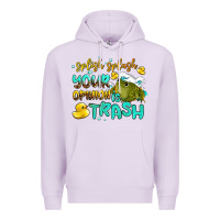 Lilac splish splash your opinion is trash Premium Hoodie - AdoDesignShop