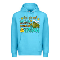 Ocean Blue splish splash your opinion is trash Premium Hoodie - AdoDesignShop