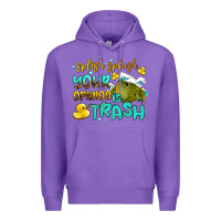 Purple splish splash your opinion is trash Premium Hoodie - AdoDesignShop