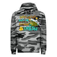 Slate Camo splish splash your opinion is trash Premium Hoodie - AdoDesignShop