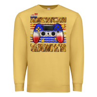 Antique Gold all american gamer Premium Sweatshirt - texasbilliewilder