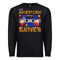 Black all american gamer Premium Sweatshirt - texasbilliewilder