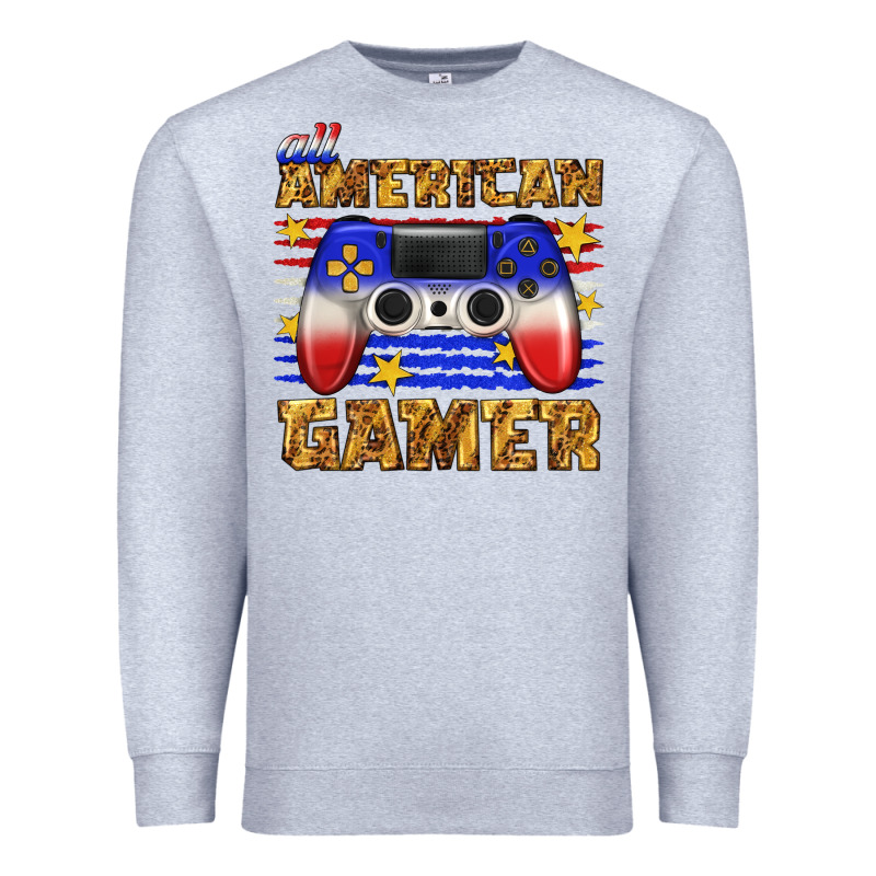 All American Gamer Premium Sweatshirt by texasbilliewilder | Teevron
