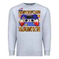 Heather Grey all american gamer Premium Sweatshirt - texasbilliewilder