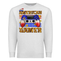 Oatmeal Heather all american gamer Premium Sweatshirt - texasbilliewilder