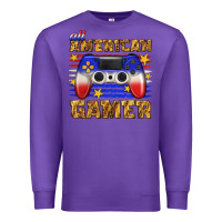 Purple all american gamer Premium Sweatshirt - texasbilliewilder