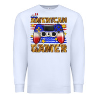 White all american gamer Premium Sweatshirt - texasbilliewilder