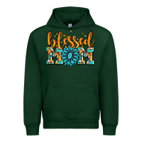 Forest Green blessed mom with gemstone Urban Hoodie - AdoDesignShop