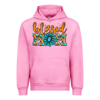 Fuchsia Pink blessed mom with gemstone Urban Hoodie - AdoDesignShop