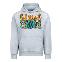 Heather Grey blessed mom with gemstone Urban Hoodie - AdoDesignShop