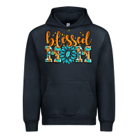 Navy blessed mom with gemstone Urban Hoodie - AdoDesignShop