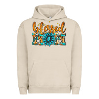 Pigment French Oak blessed mom with gemstone Urban Hoodie - AdoDesignShop