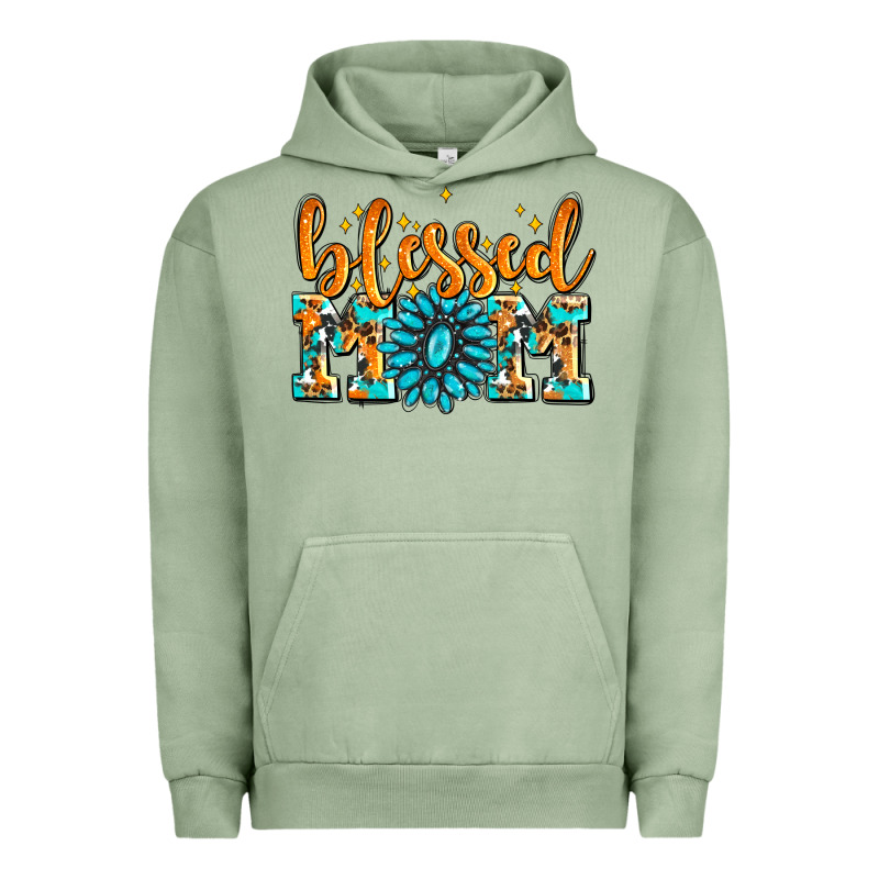 Blessed Mom With Gemstone Urban Hoodie by AdoDesignShop | Teevron