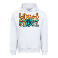White blessed mom with gemstone Urban Hoodie - AdoDesignShop