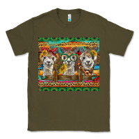 Army Green alpacas Classic Tee - BarkalooDesign