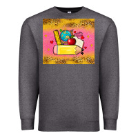 Charcoal Heather back to school custom name Premium Sweatshirt - Zillion Design Studio