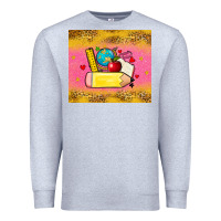 Heather Grey back to school custom name Premium Sweatshirt - Zillion Design Studio