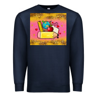 Navy back to school custom name Premium Sweatshirt - Zillion Design Studio