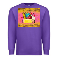 Purple back to school custom name Premium Sweatshirt - Zillion Design Studio