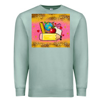 Seafoam back to school custom name Premium Sweatshirt - Zillion Design Studio